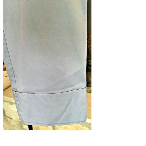 Nygard Collection Womens Stretch Cropped Cuffed Capris Pant Light Blue Size 12 - Picture 3 of 6